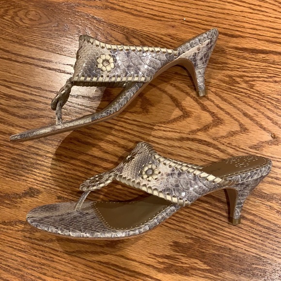 Jack Rogers kitten heel sandals size 9 1/2 - Picture 3 of 4